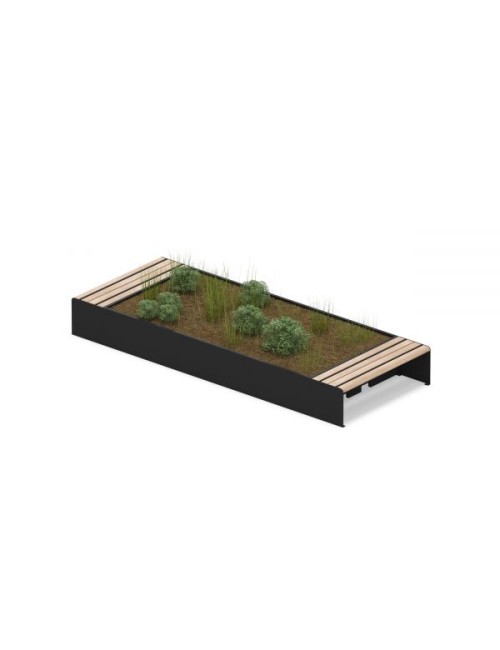 Miesto suoliukas su gėlių sodeliu - 3,00 x 1,50 x 0,45 m.