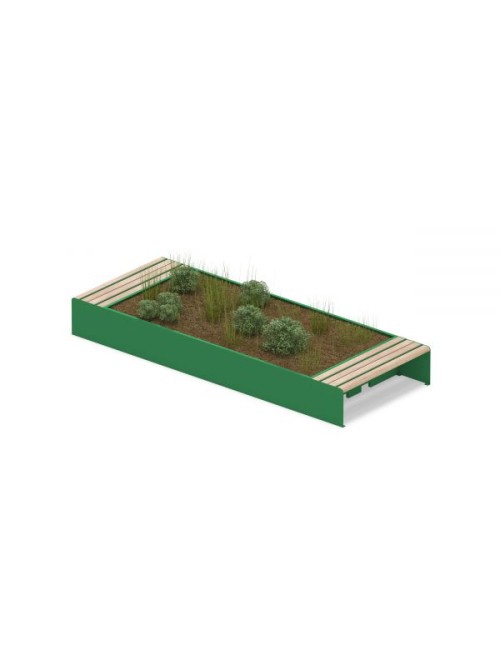 Miesto suoliukas su gėlių sodeliu - 3,00 x 1,50 x 0,45 m.