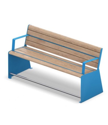 Miesto parko suoliukas SR+1 - 1,80 x 0,66 x 0,55/0,92 m.