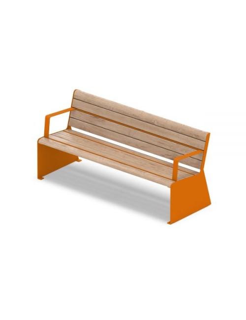 Miesto - parko suoliukas SL - IxPxA 1,80 x 0,66 x 0,45/0,82 m