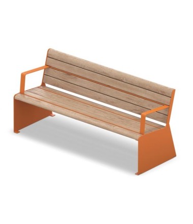 Miesto - parko suoliukas SL - IxPxA 1,80 x 0,66 x 0,45/0,82 m