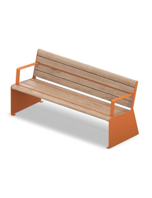 Miesto - parko suoliukas SL - IxPxA 1,80 x 0,66 x 0,45/0,82 m