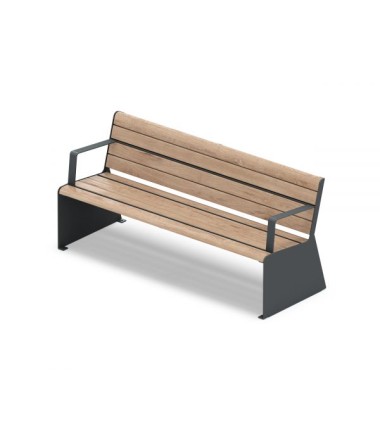 Miesto - parko suoliukas SL - IxPxA 1,80 x 0,66 x 0,45/0,82 m