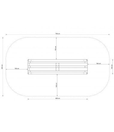 ''4FCIRCLE'' balansavimo sijos - 4,06 x 1,00 x 1,23 m.