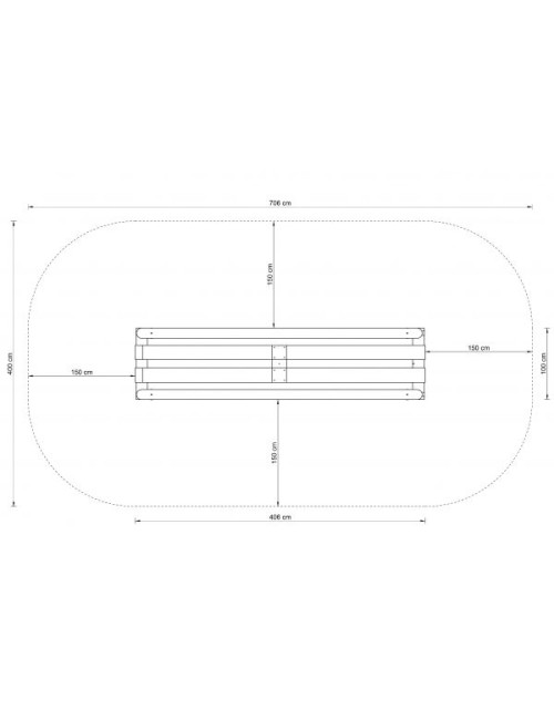 ''4FCIRCLE'' balansavimo sijos - 4,06 x 1,00 x 1,23 m.