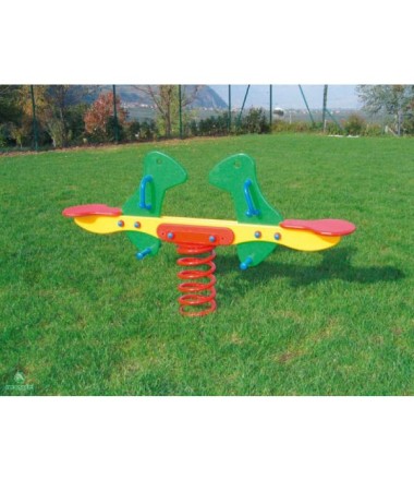 Spyruoklinis įrenginys dviems vaikams "Twin Dino"