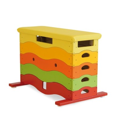 Kubler Sport šuolių kubas ''Vaivorykštė'', 5 dalių