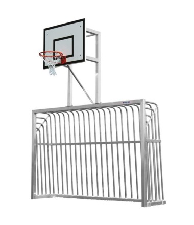 Kubler Sport futbolo aikštelės vartai su krepšinio įranga.