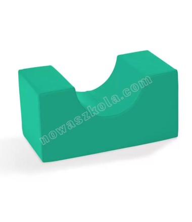 Terapijai skirtas minkštas blokas, turkio spalvos