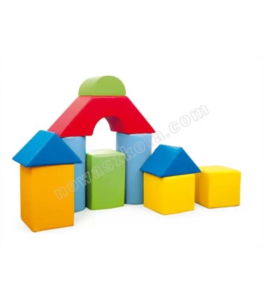 Minkštų blokų rinkinys  - ryškių spalvų