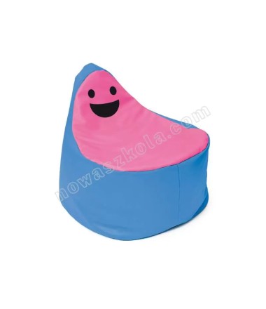 Mėlynos-rožinės spalvos sėdmaišis ''Veidukas''