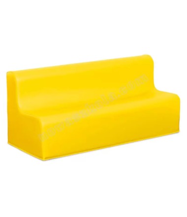 Minkšta sofa 32 cm. Geltona