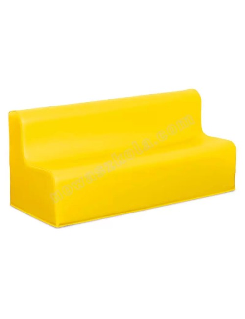 Minkšta sofa 32 cm. Geltona
