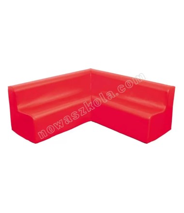 Kampinė  sofa - raudona