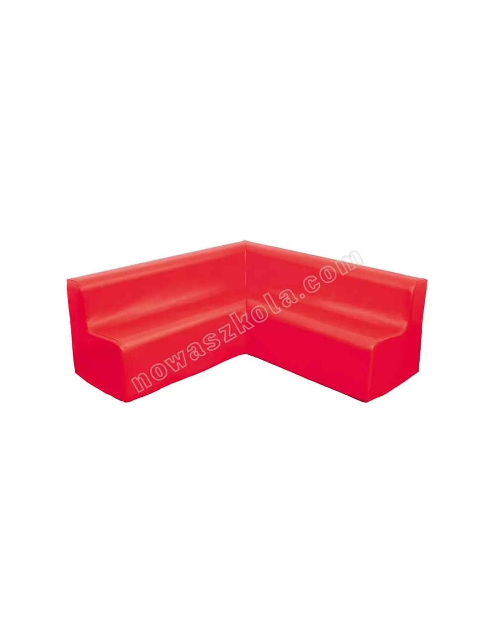 Kampinė  sofa - raudona