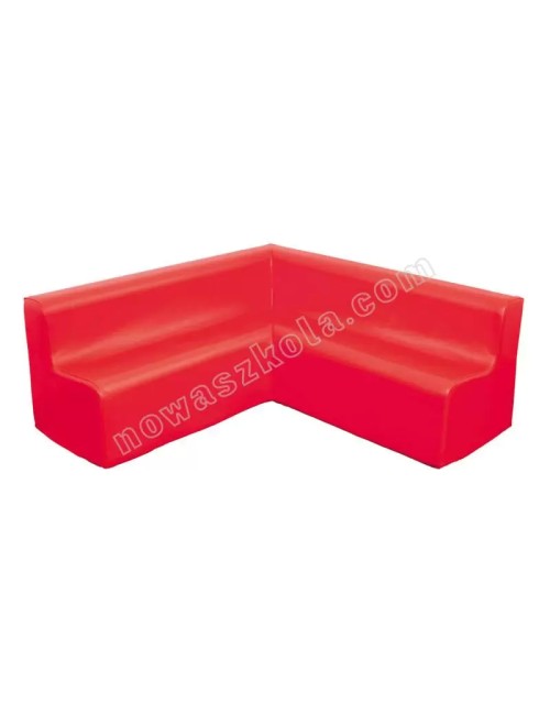 Kampinė  sofa - raudona