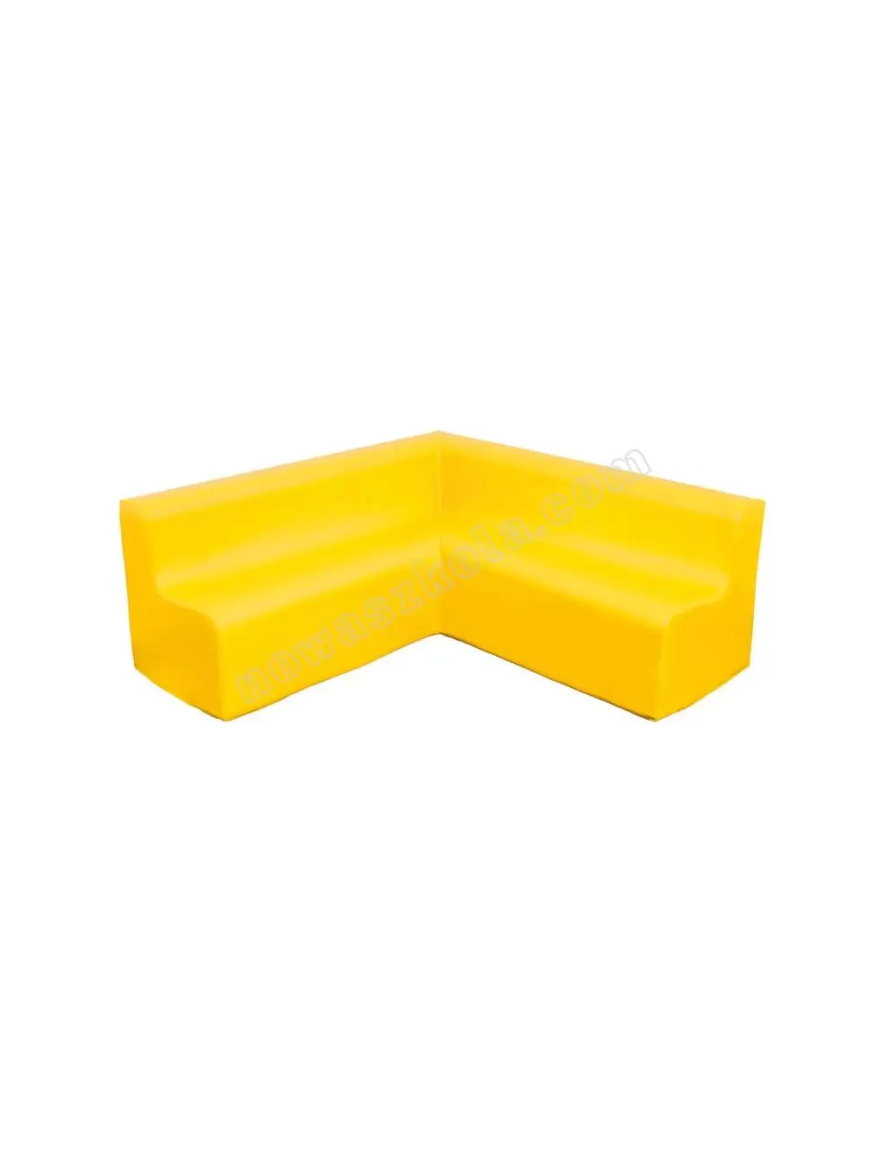 Kampinė sofa - geltona