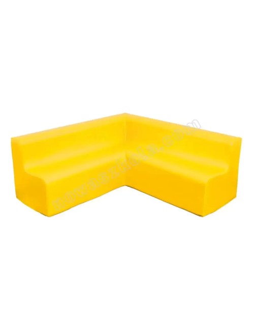 Kampinė sofa - geltona