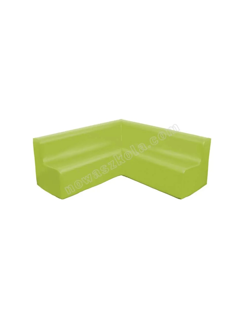 Kampinė sofa - žalia