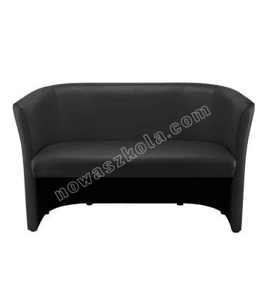 Dvivietė sofa CLUB DUO - juoda eko oda