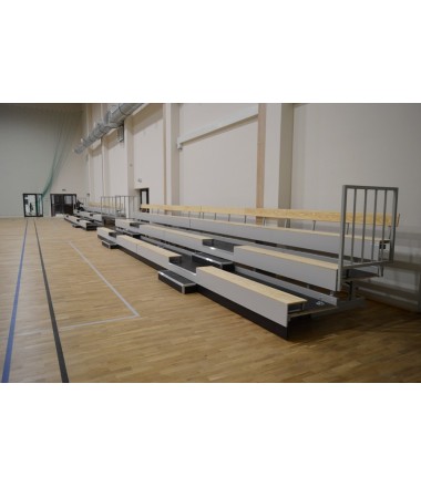 Teleskopinė tribūna su suoliukais - Bench type
