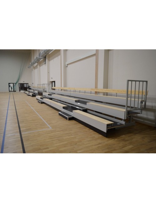 Teleskopinė tribūna su suoliukais - Bench type