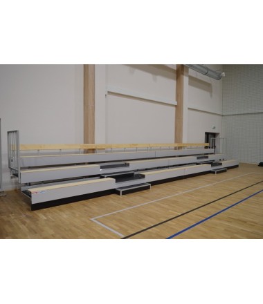 Teleskopinė tribūna su suoliukais - Bench type