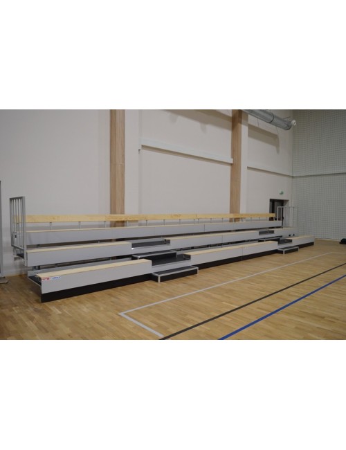 Teleskopinė tribūna su suoliukais - Bench type