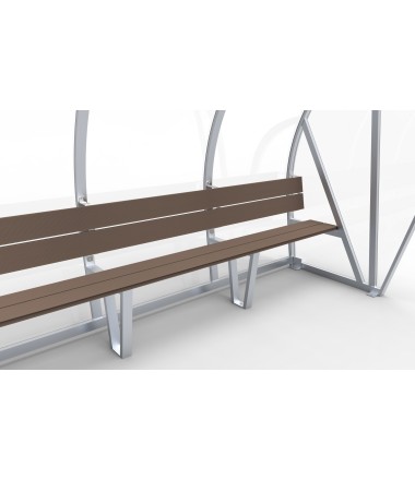 6 žaidėjų suolelis su apsauga nuo lietaus - bench type