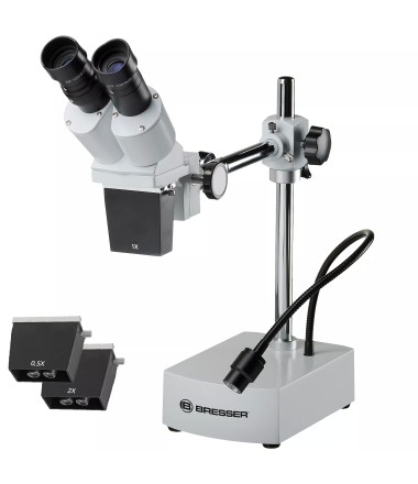 BRESSER Biorit ICD-CS 5x–20x LED stereo mikroskopas