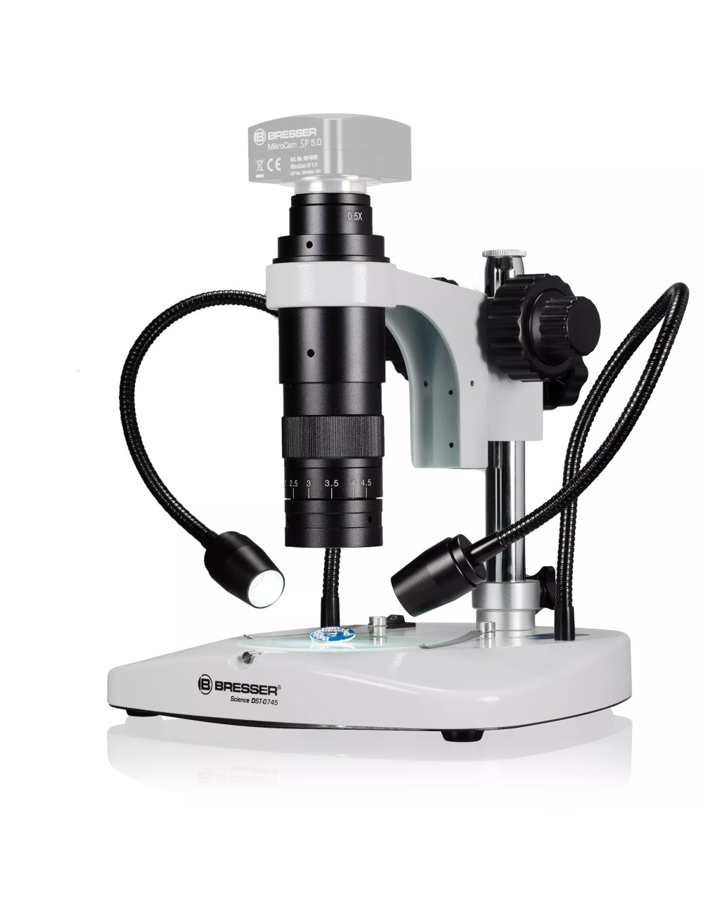 BRESSER DST-0745 Zoom optika skirta skaitmeninėms mikroskopinėms ir ultramakro nuotraukoms.