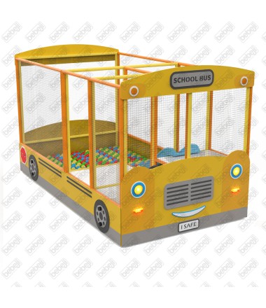 Saugus minkštas žaidimų autobusas S7008