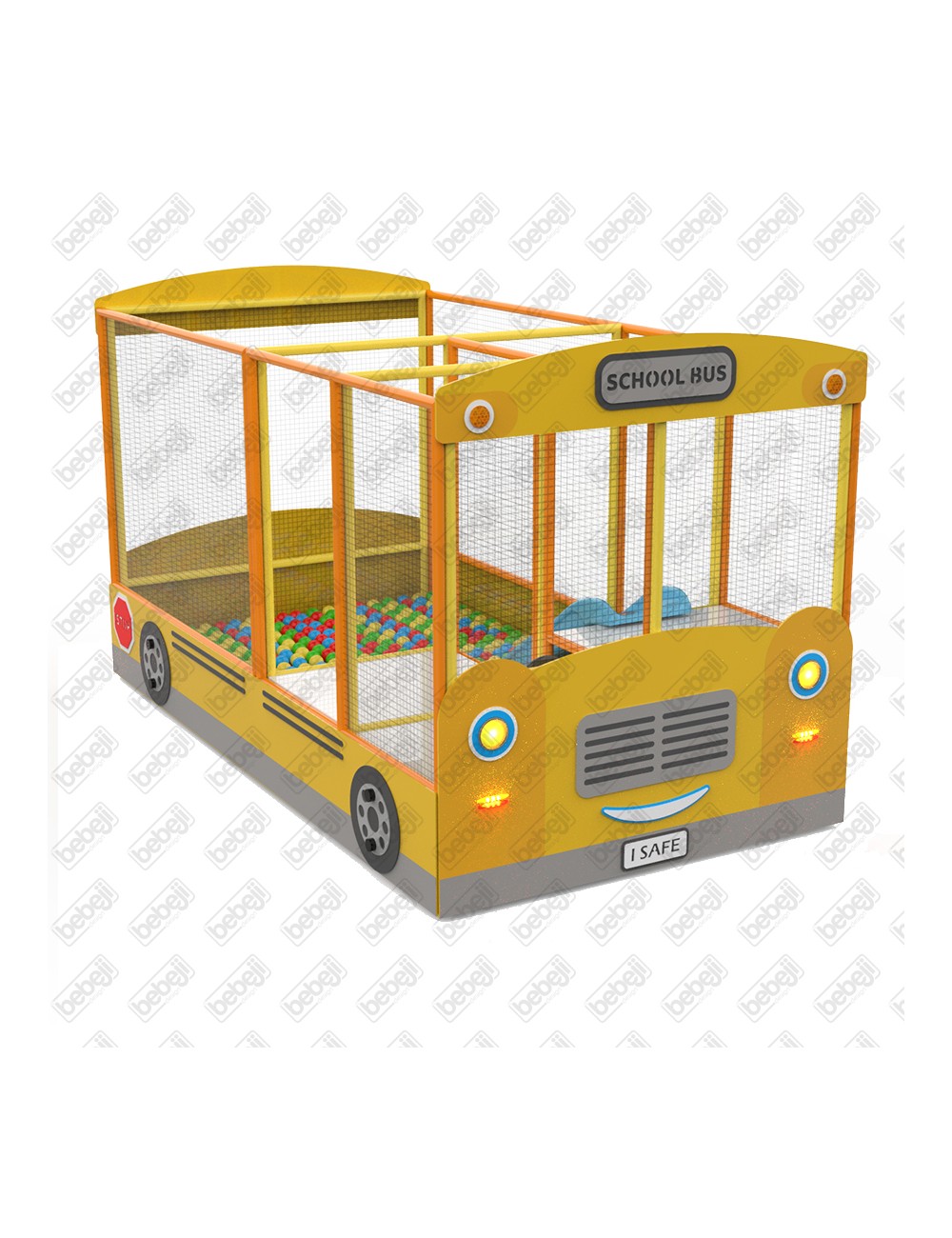 Saugus minkštas žaidimų autobusas S7008