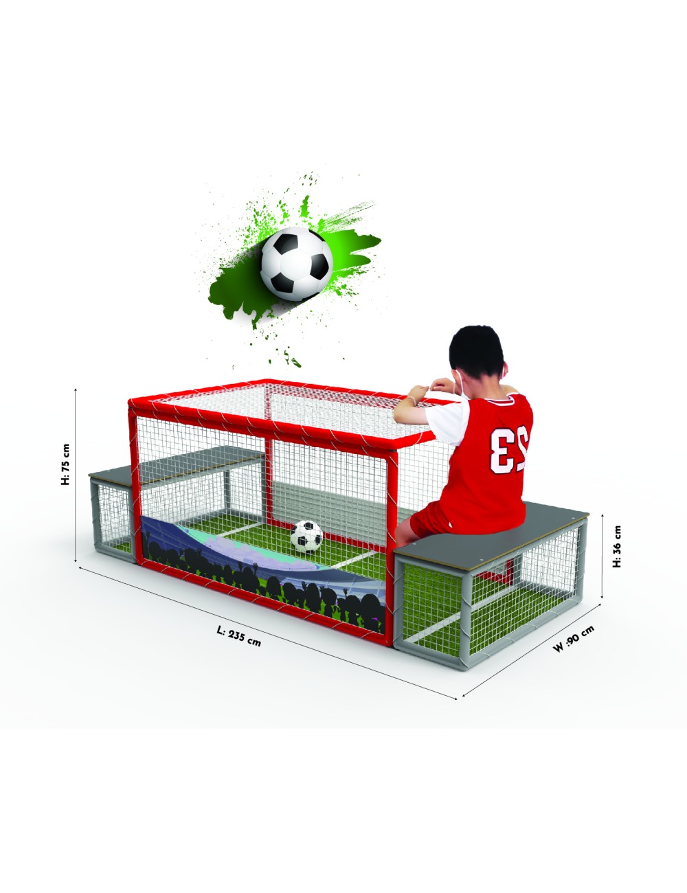 Saugus minkštas futbolo stalas S7005