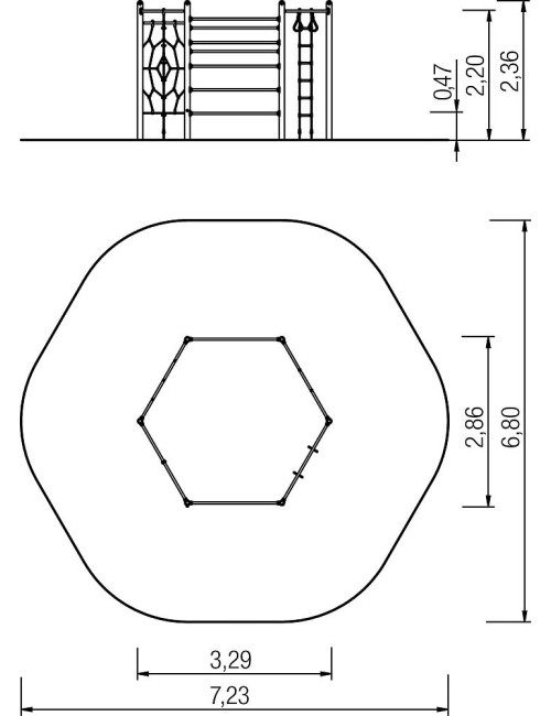 Aktyvus laipiojimo įrenginys ,,Hexagon"