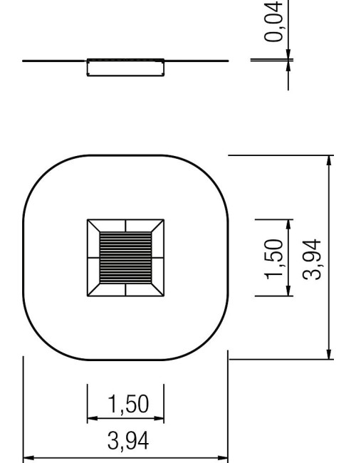 Įleidžiamas batutas „Kids Tramp Playground“ 1,50x1,50 m.