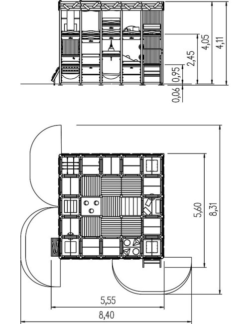 Vidaus žaidimų aikštelė  - Midi Unit