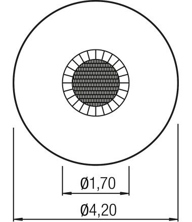Įleidžiamas batutas „Jump round“, skersmuo 170 cm.