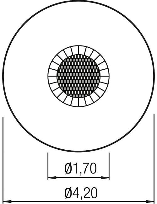 Įleidžiamas batutas „Jump round“, skersmuo 170 cm.