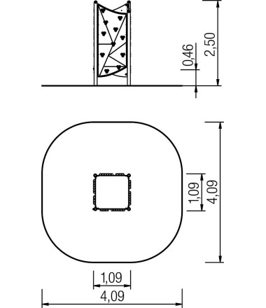 Aktyvus laipiojimo blokas „Square“