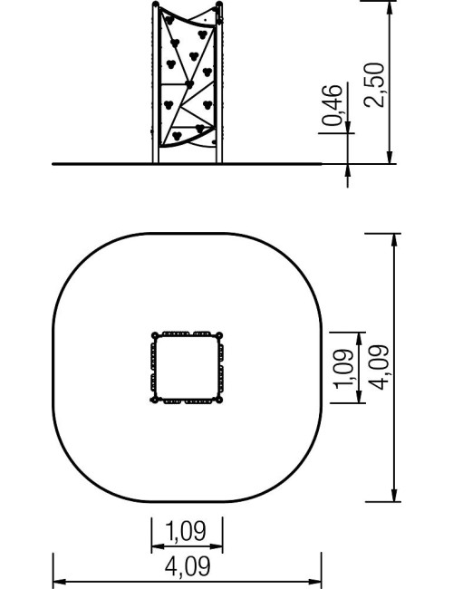 Aktyvus laipiojimo blokas „Square“
