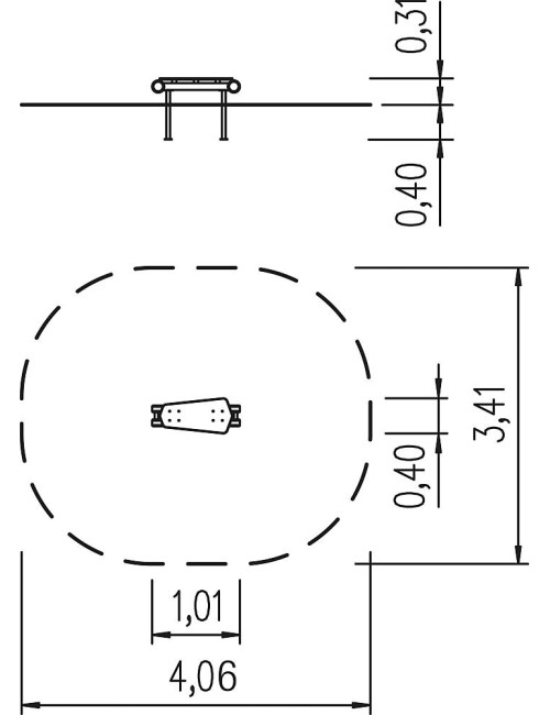Žaidimų aikštelės įrenginys Riedlentė