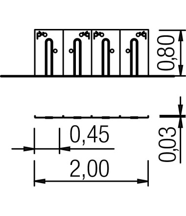 Dviračių laikiklis
