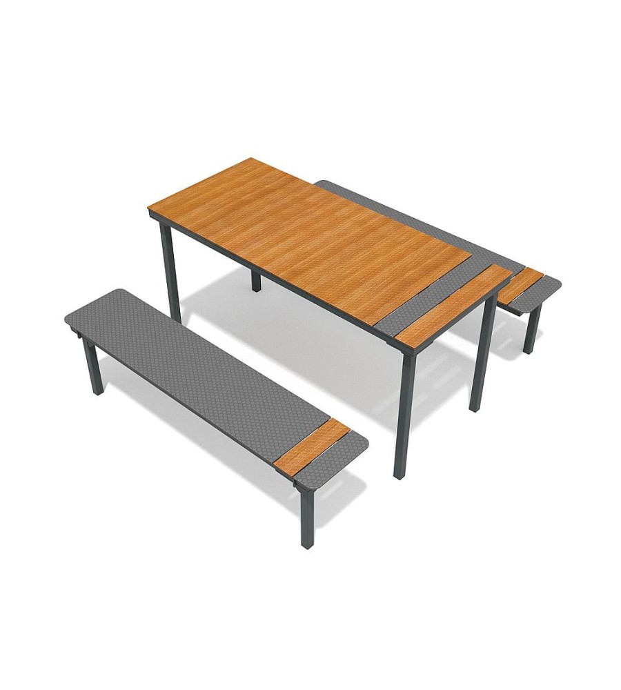 Vaikiškas stalas su suolais Urbaniq Leilani