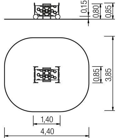 Žaidimų aikštelės konstrukcija Tunelis - Vagonas Nr. 3