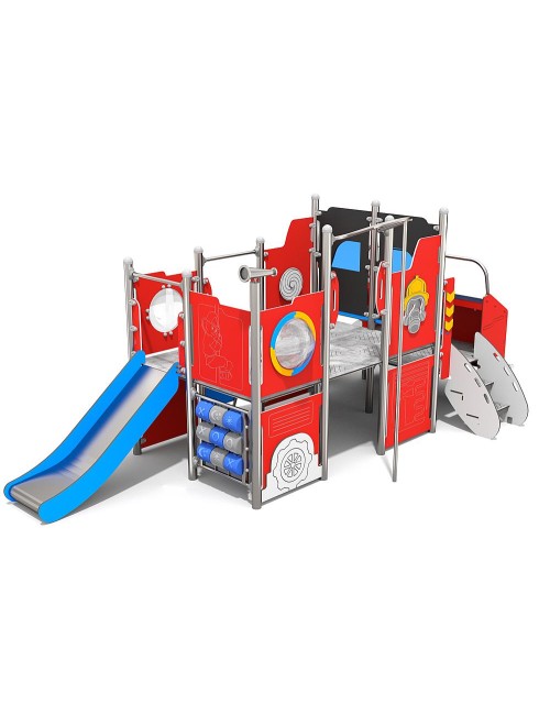 Multifunkcinė vaikų žaidimų aikštelė Ugniagesių automobilis