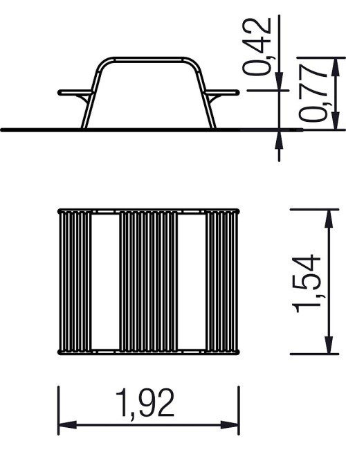 Stalas su suolu Malea