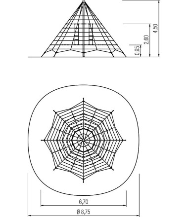 Karstynė-laipynė Kalnų piramidė 450-95