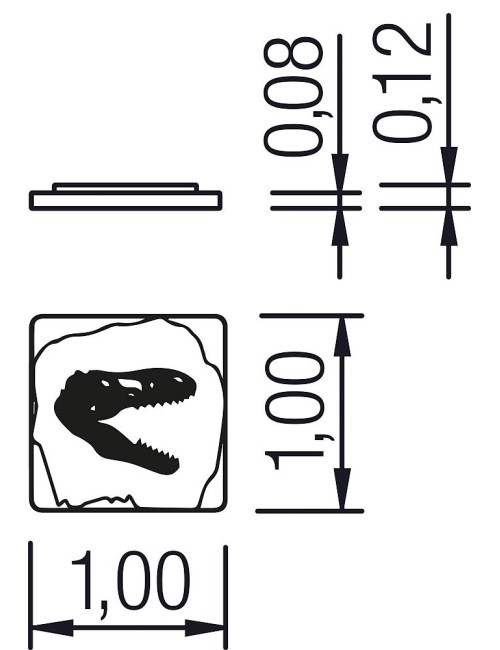 Smėlio aikštelės plokštė Dinozauras T-Rex