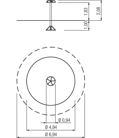 Sūpynė-karuselė Kerberas Ø 0,95 m